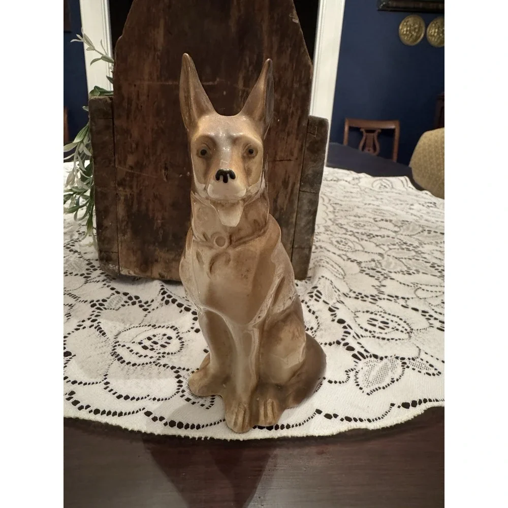 VTG Germ Shepherd Porcelain Fig 9970 On Bottom 7.5